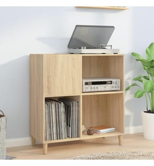 Plattenschrank Sonoma-Eiche 84,5x38x89 cm Holzwerkstoff