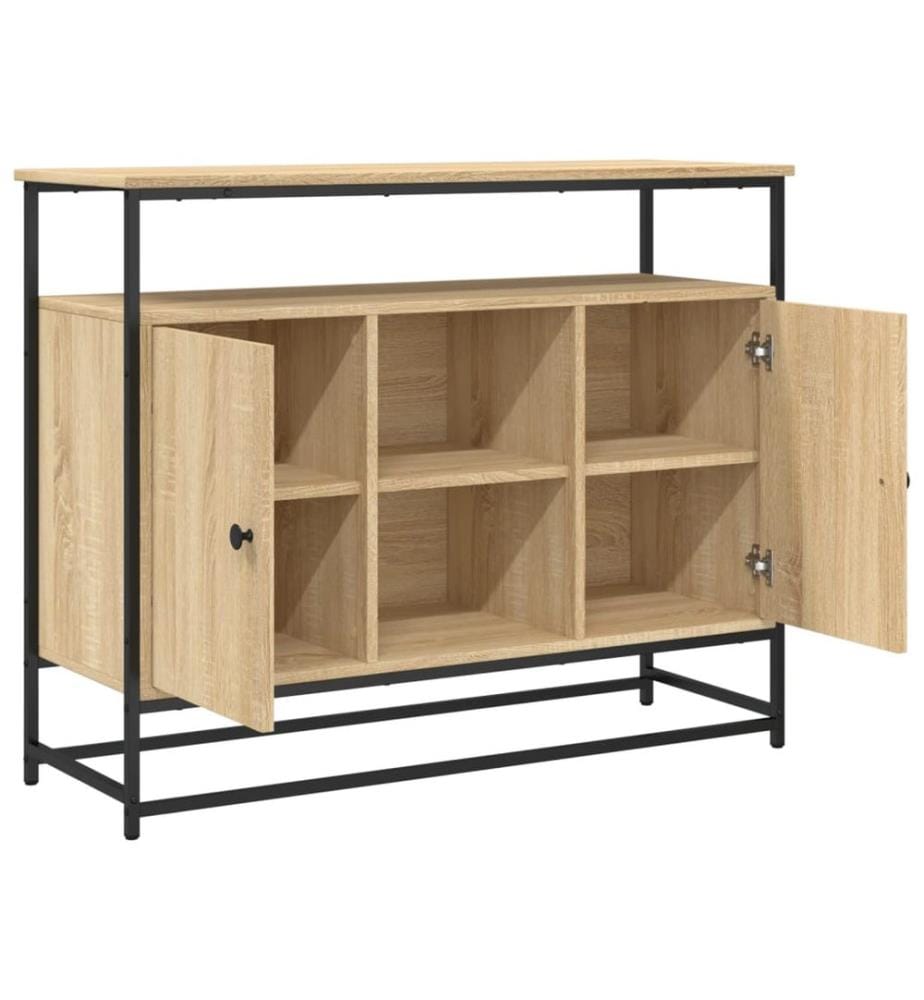Sideboard Sonoma-Eiche 100x35x80 cm Holzwerkstoff