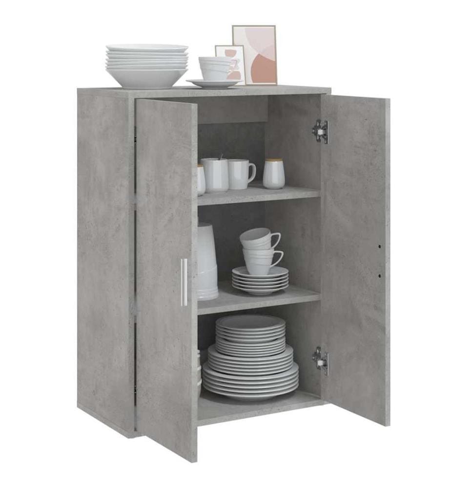 Sideboard Betongrau 60x31x84 cm Holzwerkstoff