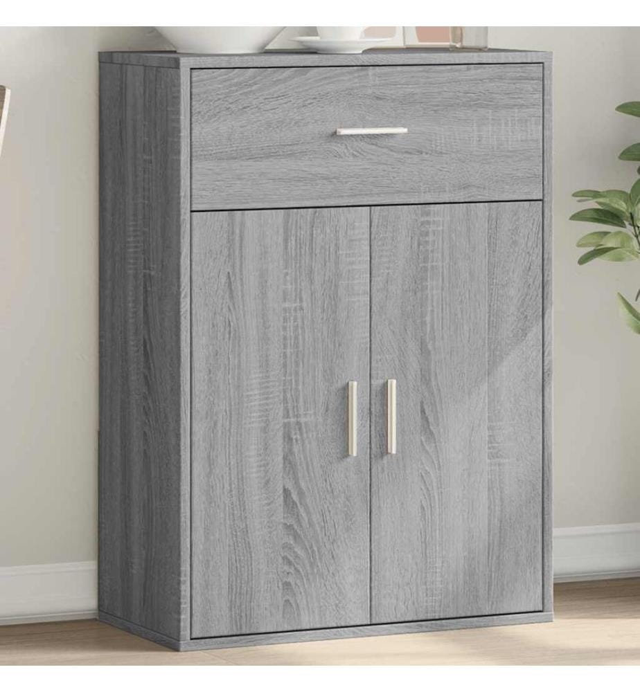 Sideboard Grau Sonoma 60x30x84 cm Holzwerkstoff