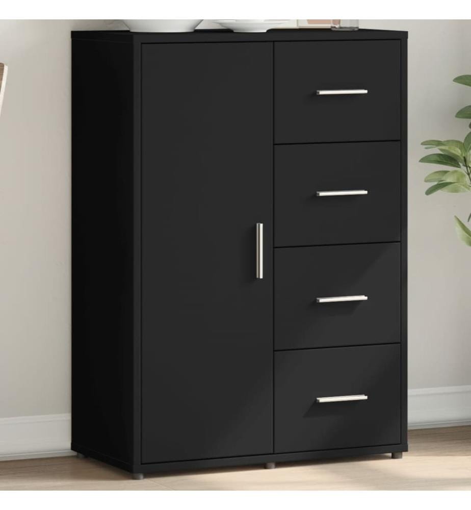 Sideboard Schwarz 60x31x84 cm Holzwerkstoff