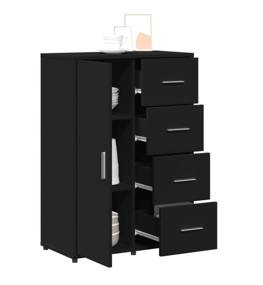 Sideboard Schwarz 60x31x84 cm Holzwerkstoff