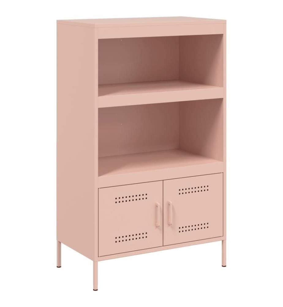 Highboard Rosa 68x39x113 cm Stahl