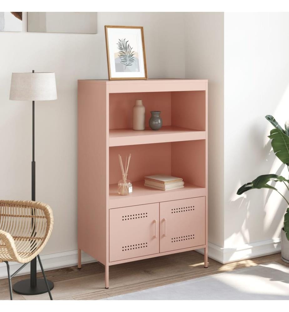 Highboard Rosa 68x39x113 cm Stahl