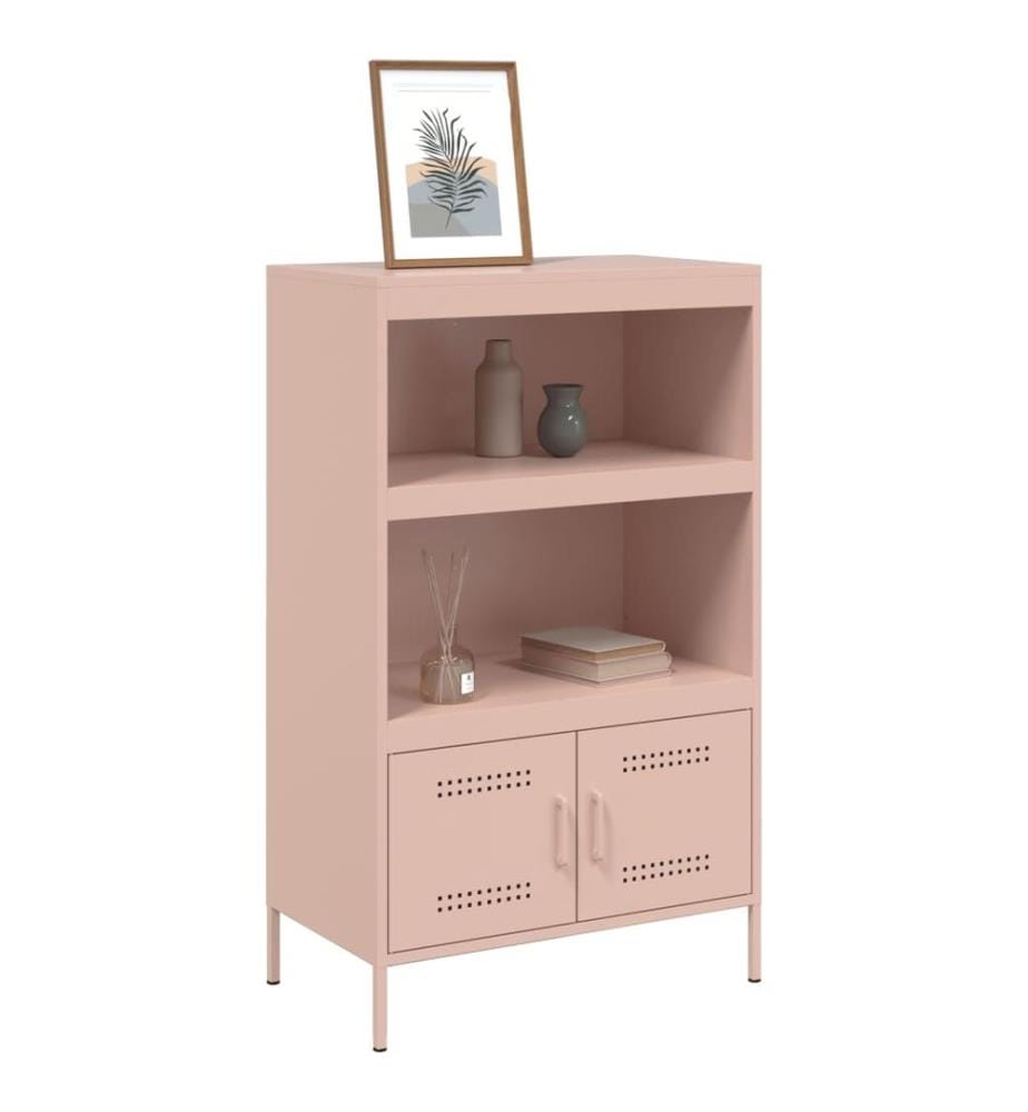 Highboard Rosa 68x39x113 cm Stahl
