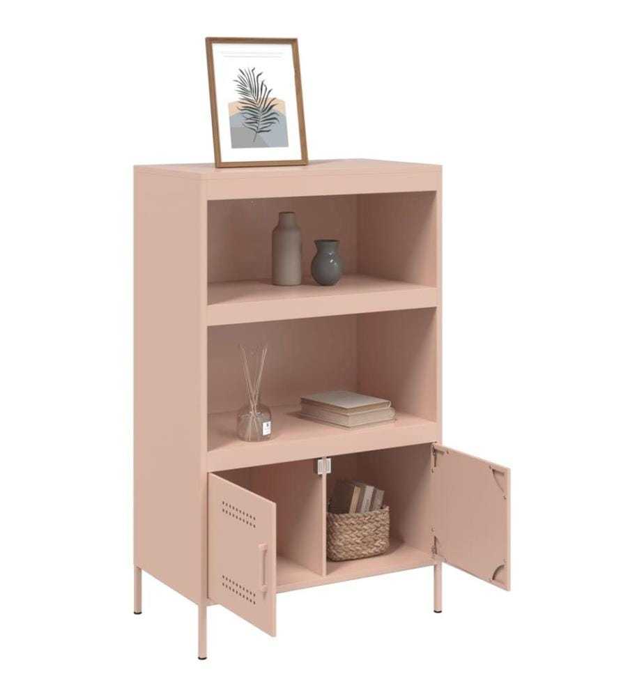 Highboard Rosa 68x39x113 cm Stahl