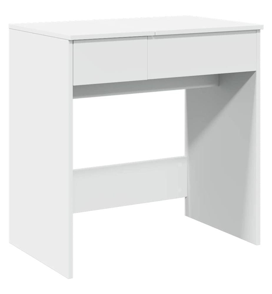 Coiffeuse avec miroir blanc 73x46,5x120 cm