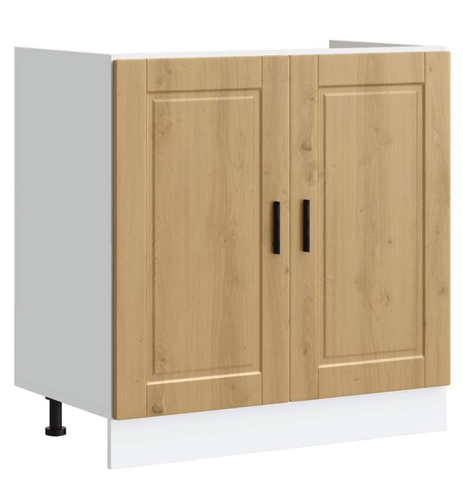 Spülenunterschrank Porto Artisan-Eiche 80x46x81,5 cm