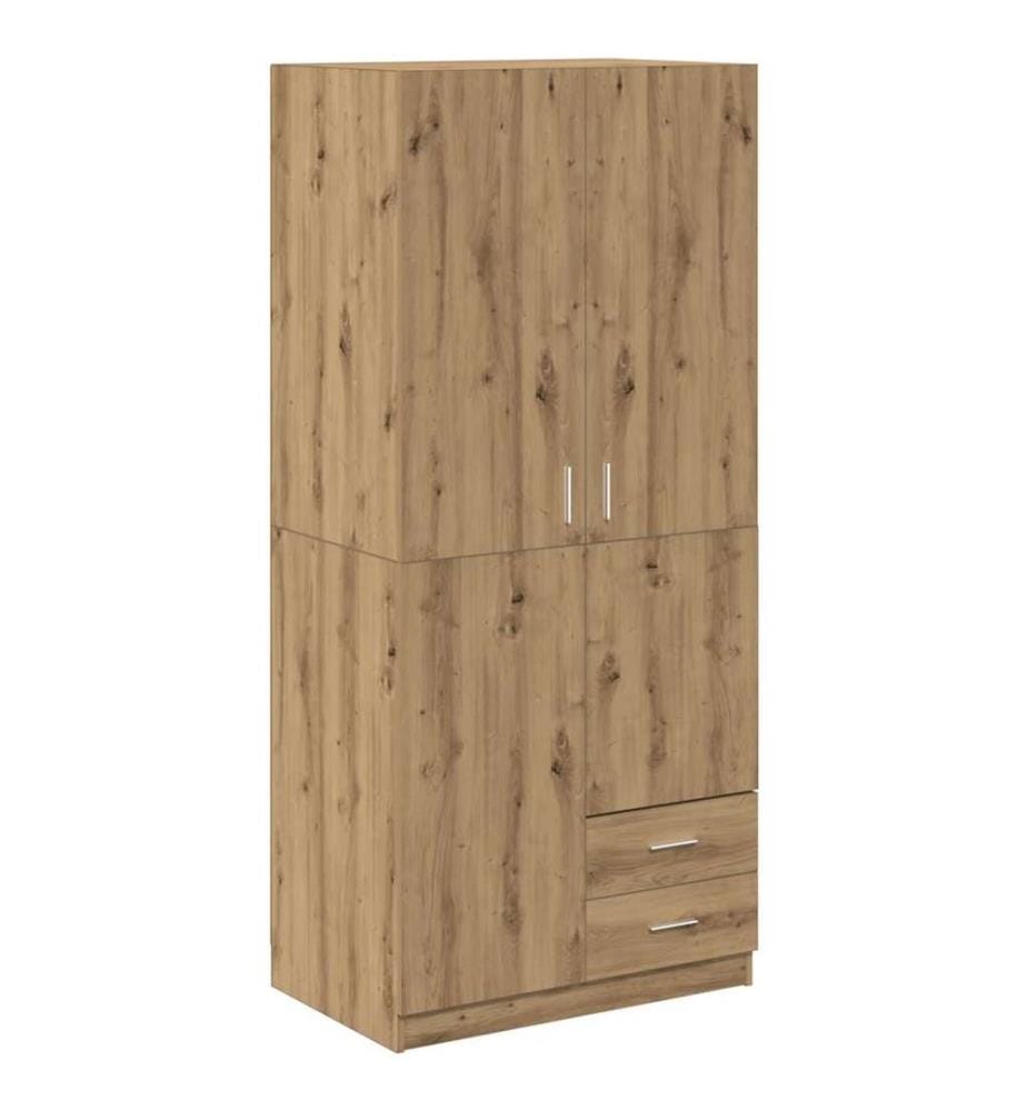 Kleiderschrank Artisan-Eiche 80x52x180 cm Holzwerkstoff