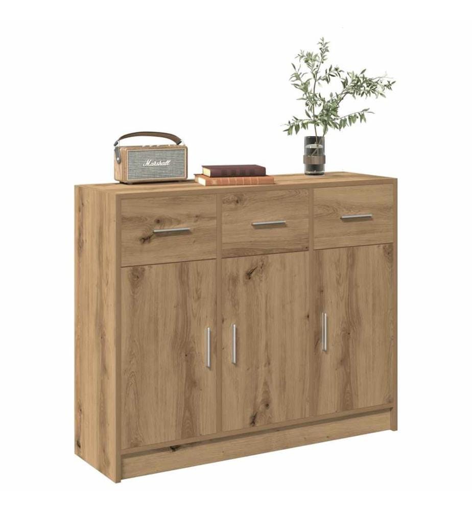 Sideboard Artisan-Eiche 91x28x75 cm Holzwerkstoff