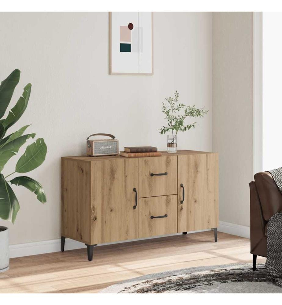 Sideboard Artisan-Eiche 100x36x60 cm Holzwerkstoff