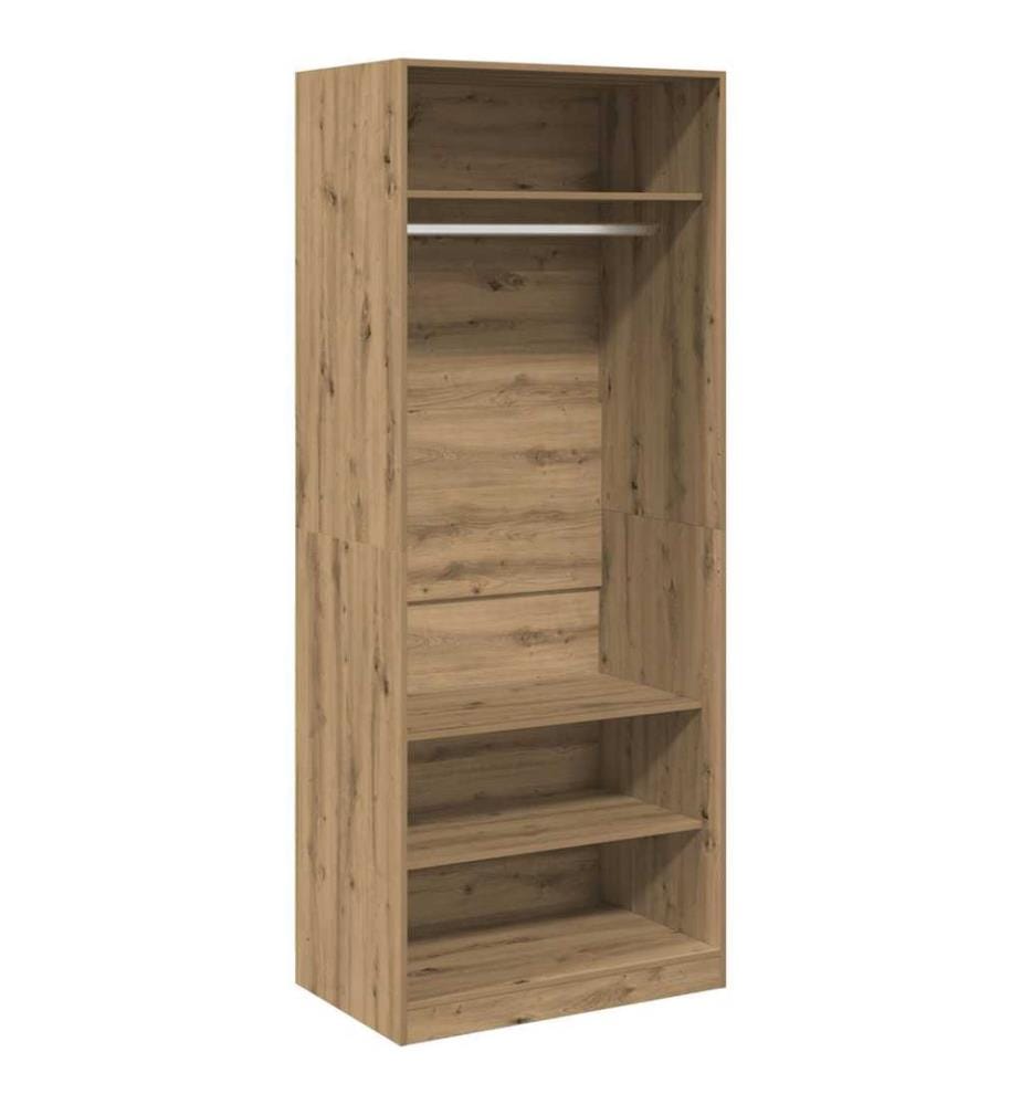 Kleiderschrank Artisan-Eiche 80x50x200 cm Holzwerkstoff