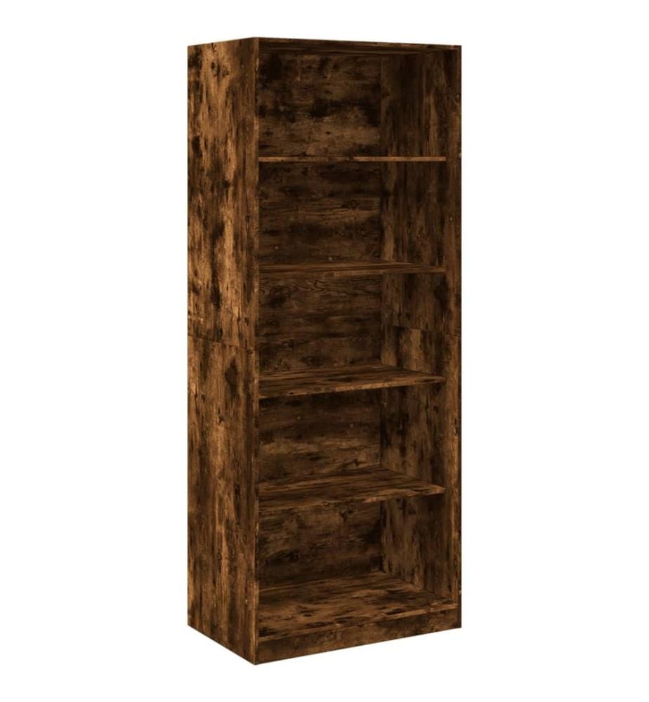 Kleiderschrank Räuchereiche 80x50x200 cm Holzwerkstoffs