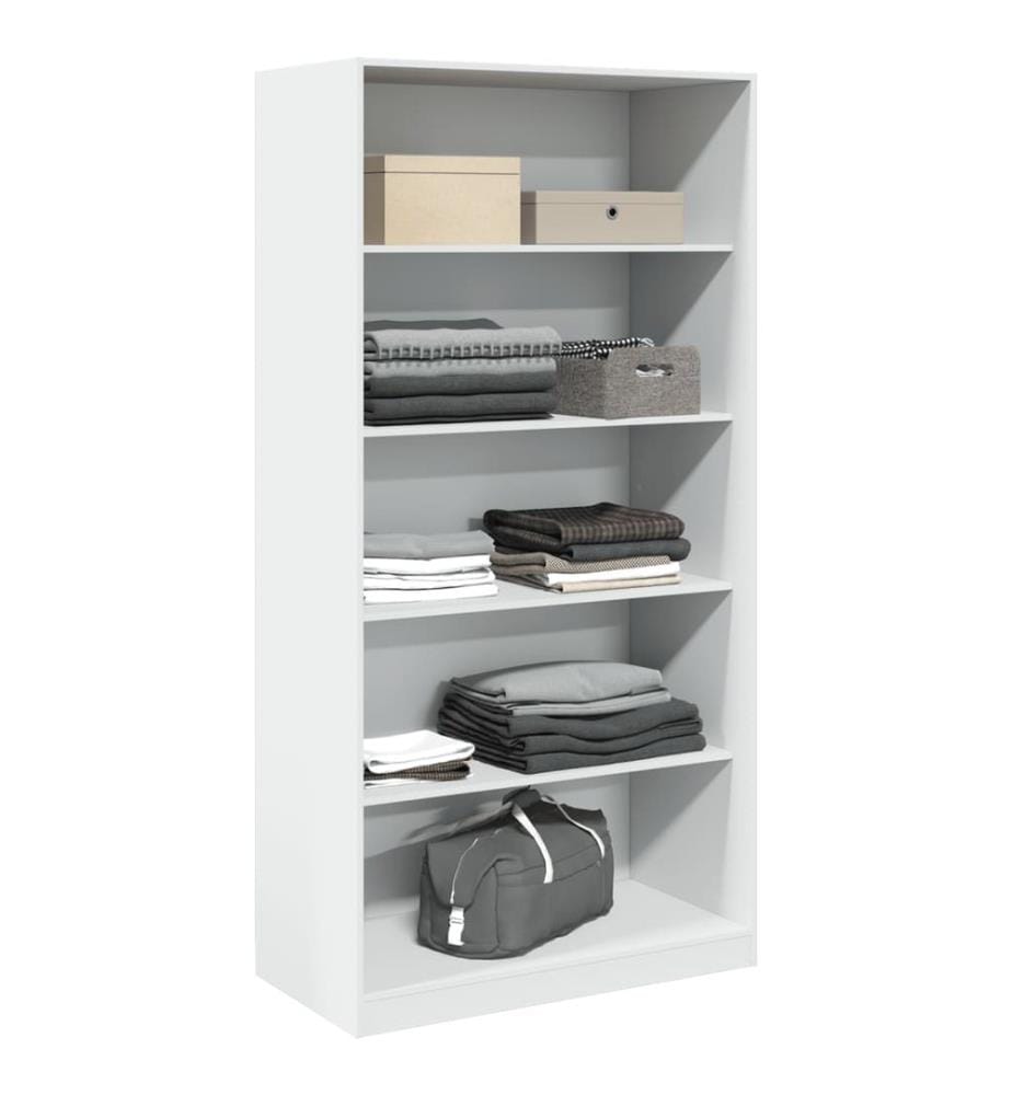 Kleiderschrank Weiss 100x50x200 cm Holzwerkstoff