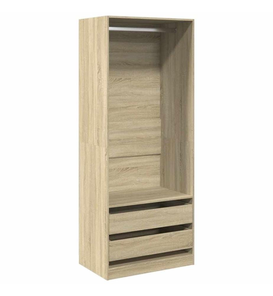 Kleiderschrank Sonoma-Eiche 80x50x200 cm Holzwerkstoff