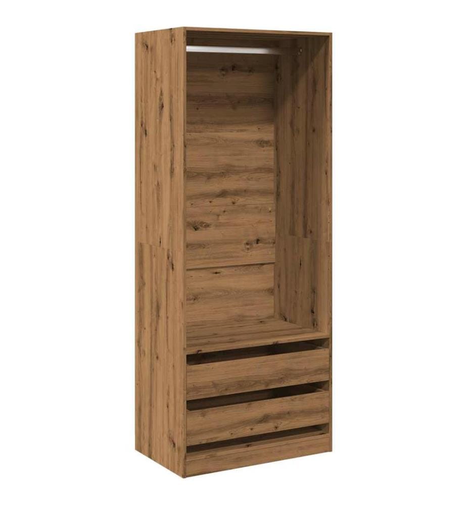 Kleiderschrank Artisan-Eiche 80x50x200 cm Holzwerkstoff