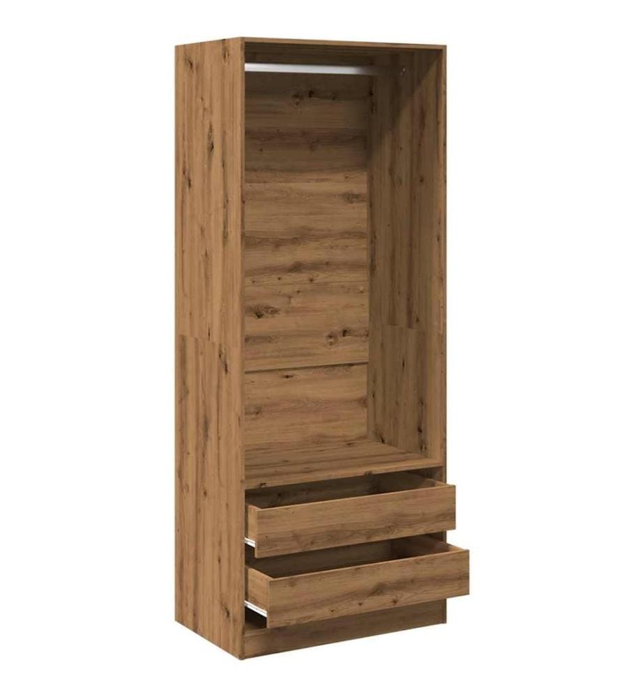 Kleiderschrank Artisan-Eiche 80x50x200 cm Holzwerkstoff