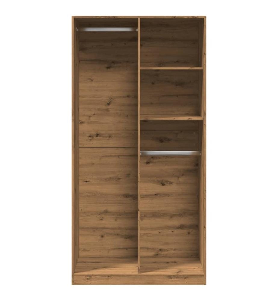 Kleiderschrank Artisan-Eiche 100x50x200 cm Holzwerkstoff
