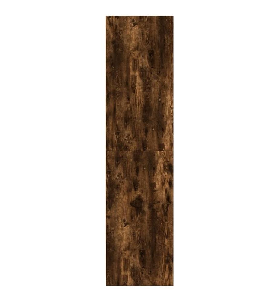 Kleiderschrank Räuchereiche 80x50x200 cm Holzwerkstoffs