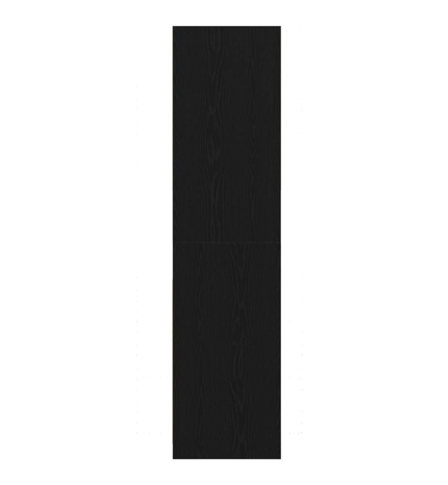 Kleiderschrank mit Regal Schwarz Eichen-Optik 80 x 50 x 200 cm