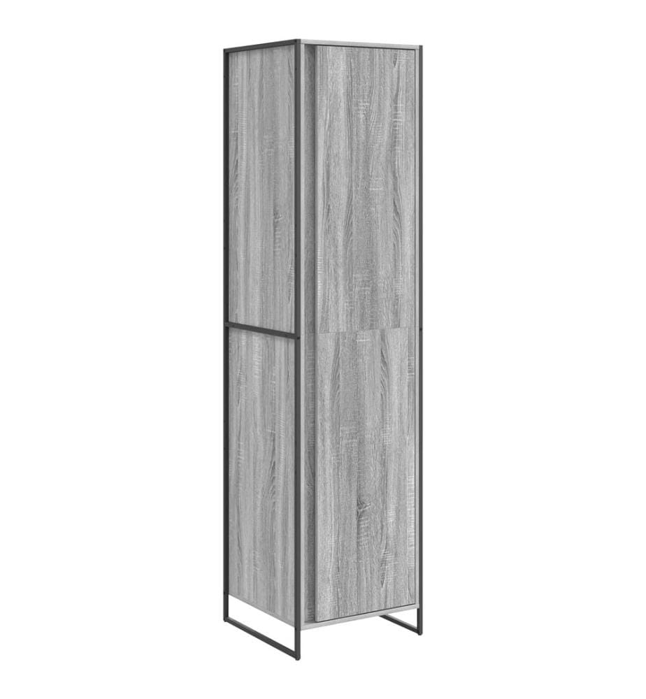 Warderobe 2 pcs Graues Sonoma 50 x 50 x 200 cm Holzwerkstoff