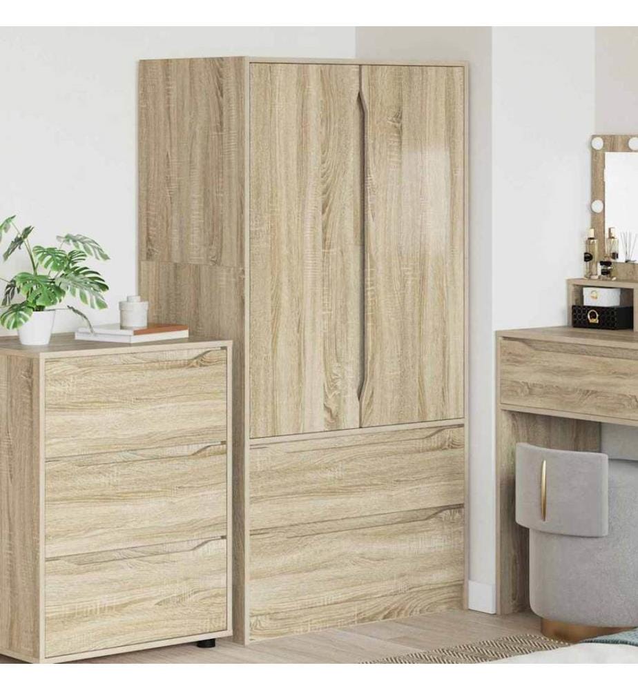 Kleiderschrank Sonoma-Eiche 79,5 x 49 x 156 cm Holzwerkstoff