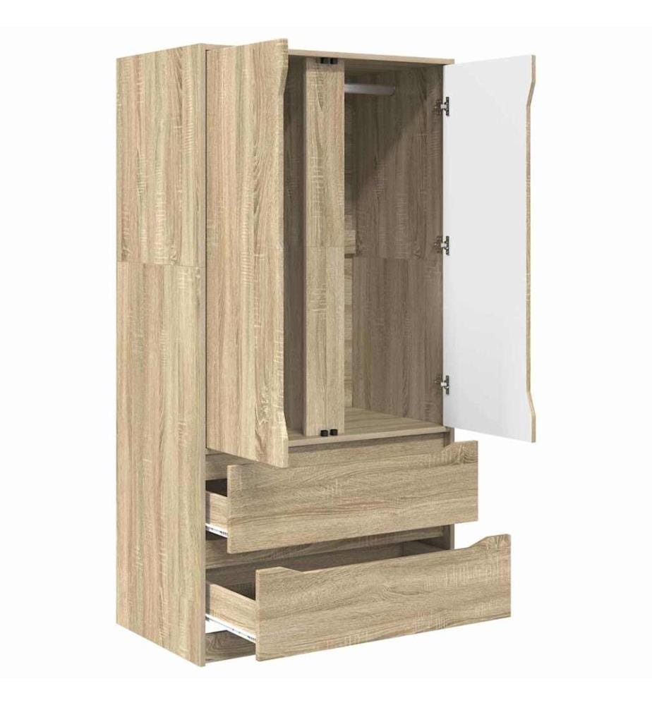 Kleiderschrank Sonoma-Eiche 79,5 x 49 x 156 cm Holzwerkstoff
