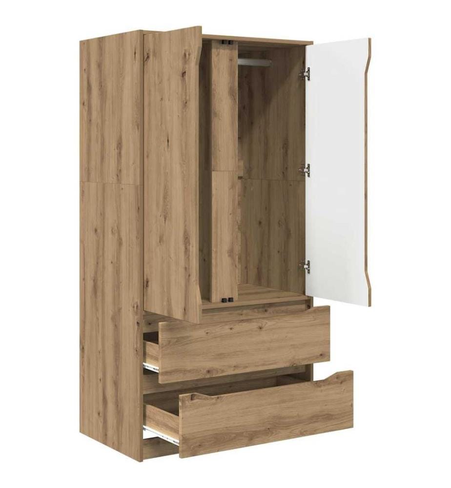 Kleiderschrank Artisan-Eiche 79,5 x 49 x 156 cm Holzwerkstoff
