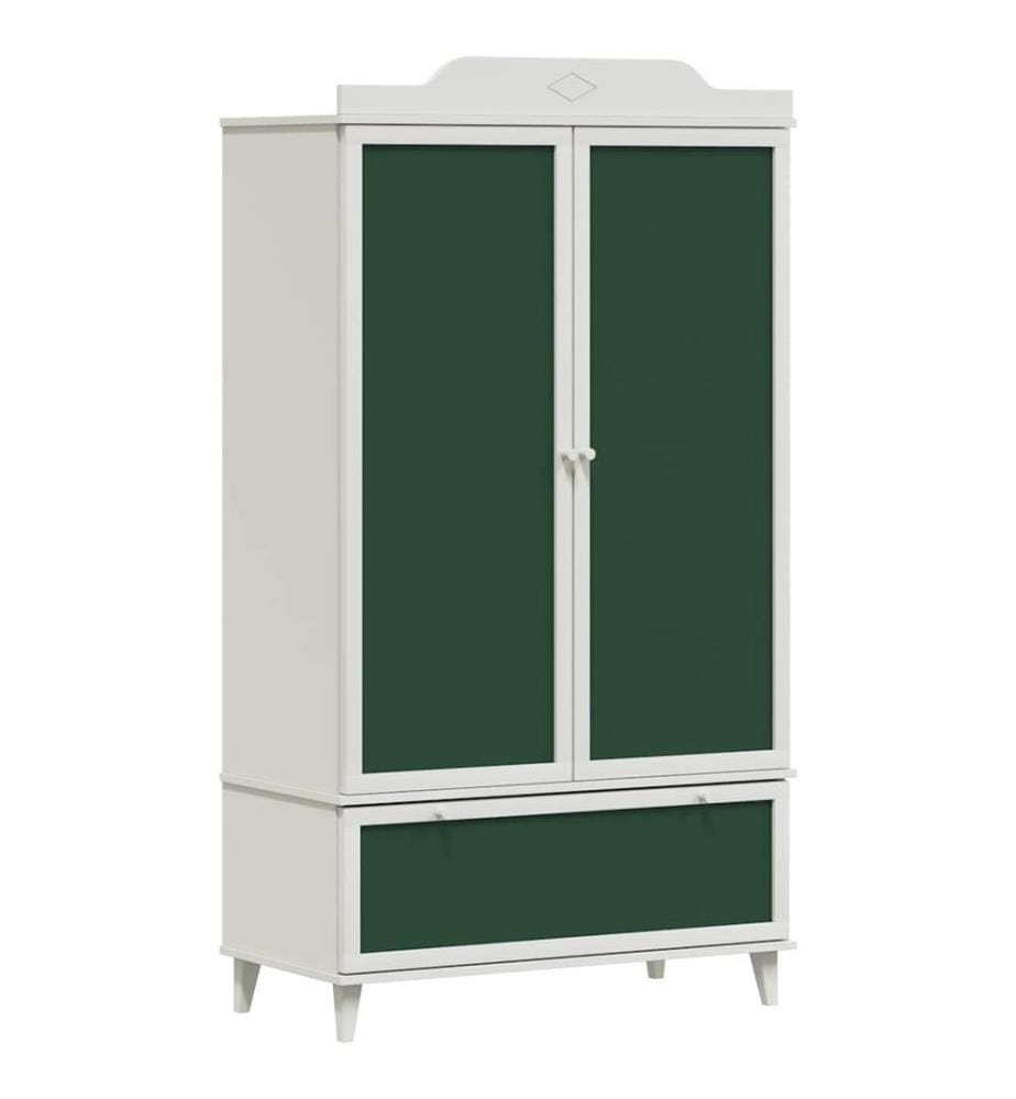 Armoire Tableau Noir avec tiroir ROROS Blanc 90 x 45 x 165 cm