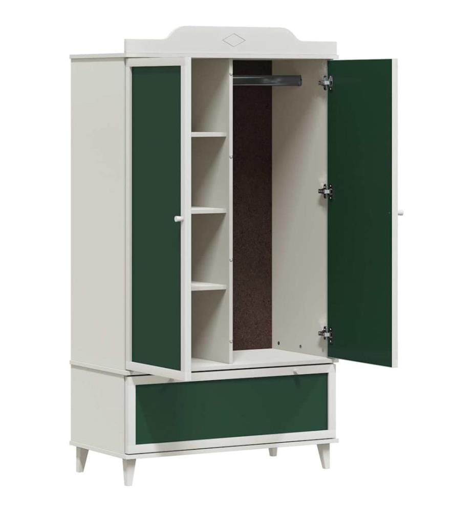 Armoire Tableau Noir avec tiroir ROROS Blanc 90 x 45 x 165 cm