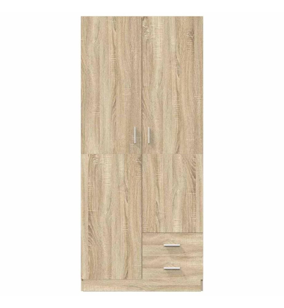 Kleiderschrank Sonoma-Eiche 80x52x180 cm Holzwerkstoff