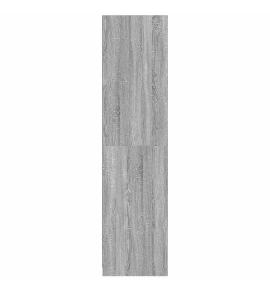 Kleiderschrank mit Schubladen Grau Sonoma 50x50x200 cm