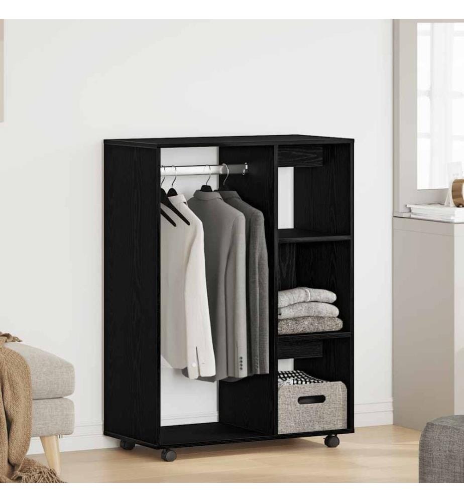 Kleiderschrank Schwarze Eiche 80 x 40 x 110 cm Holzwerkstoff