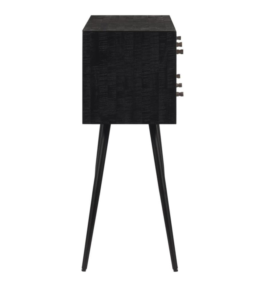 Table console avec tiroirs 116x30x76 cm teck massif récupéré