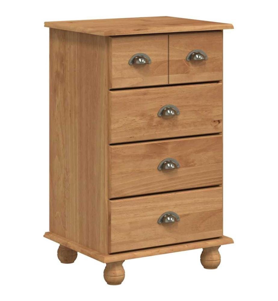 Commode ASKIM Marron 45,8 x 40 x 79 cm Bois de pin massif