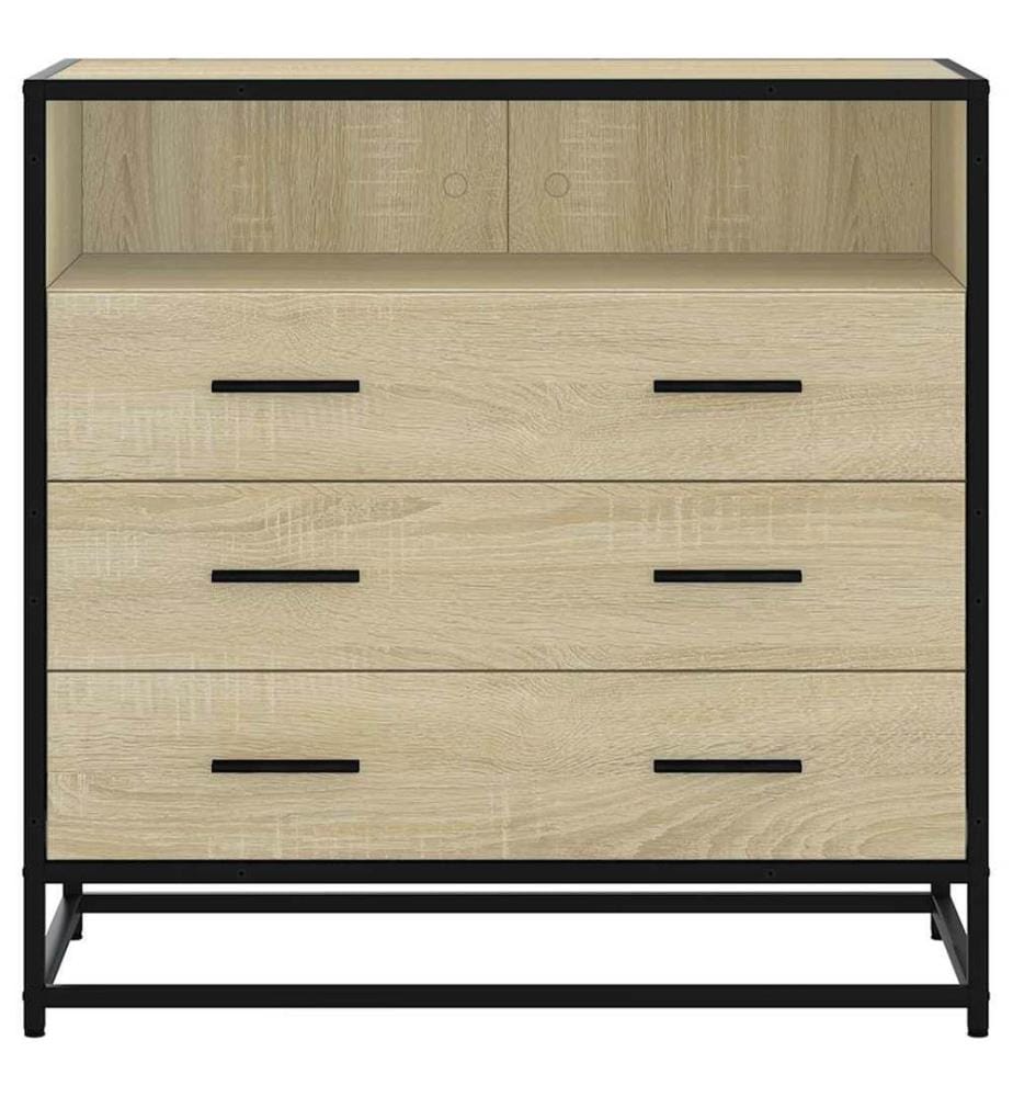 Commode chêne sonoma 70x41x70 cm bois d'ingénierie
