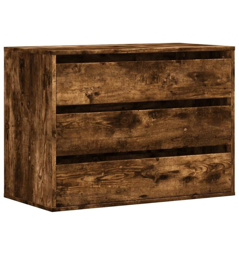 Kommode Räuchereiche 80x41x58 cm Holzwerkstoff