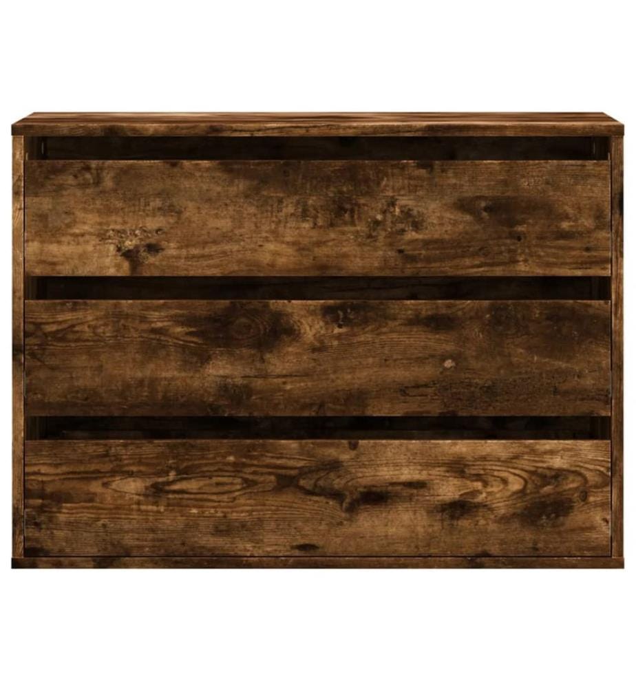 Kommode Räuchereiche 80x41x58 cm Holzwerkstoff