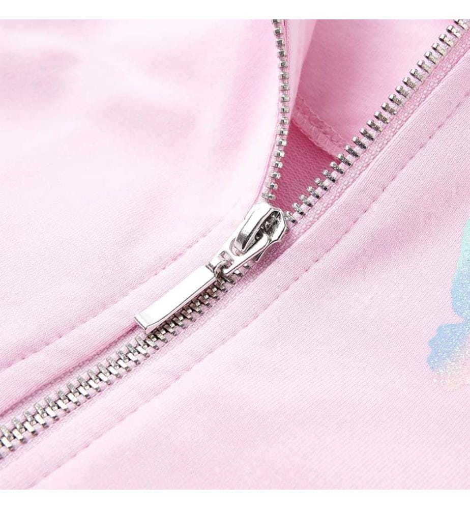 Kinder-Kapuzenpullover Hellrosa 116