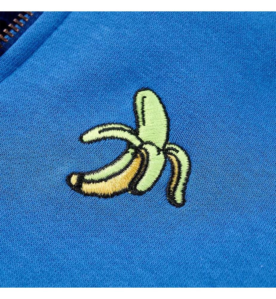 Kinder-Kapuzenpullover mit Reissverschluss Blau 128