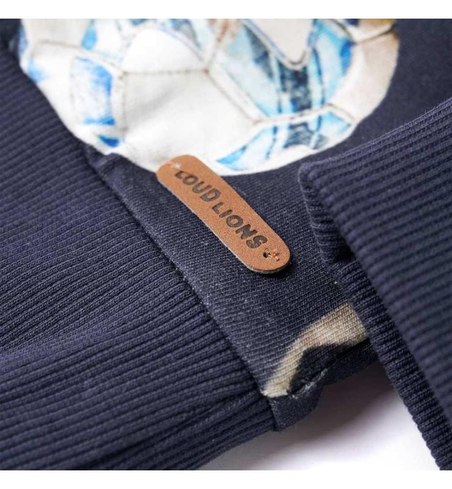 Kinder-Sweatshirt Marineblau 128