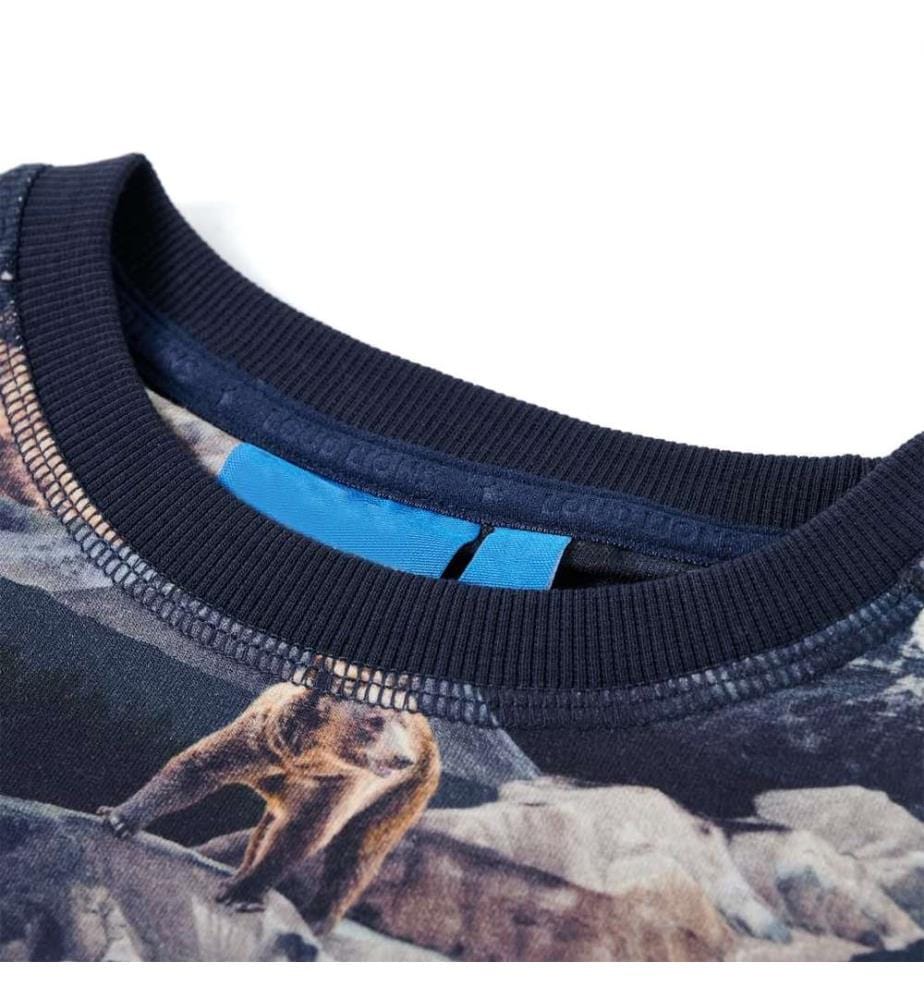Kinder-Sweatshirt Marineblau 140
