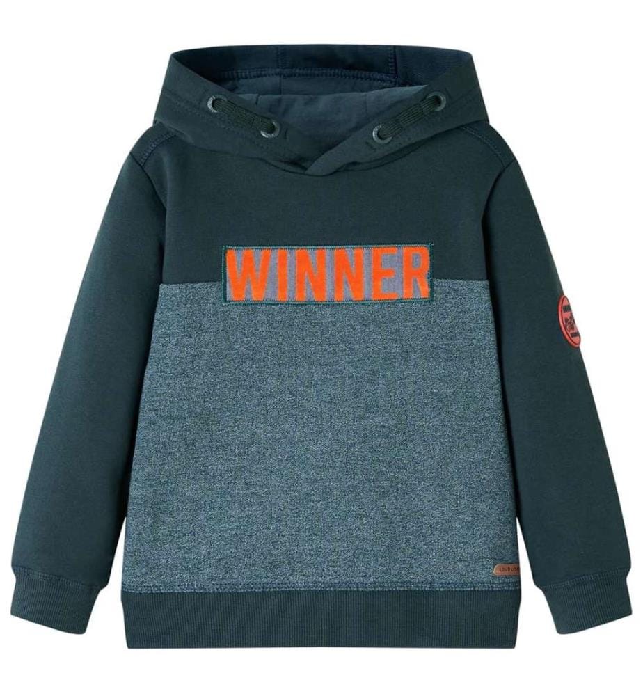 Kinder-Kapuzenpullover Dunkelgrün 92