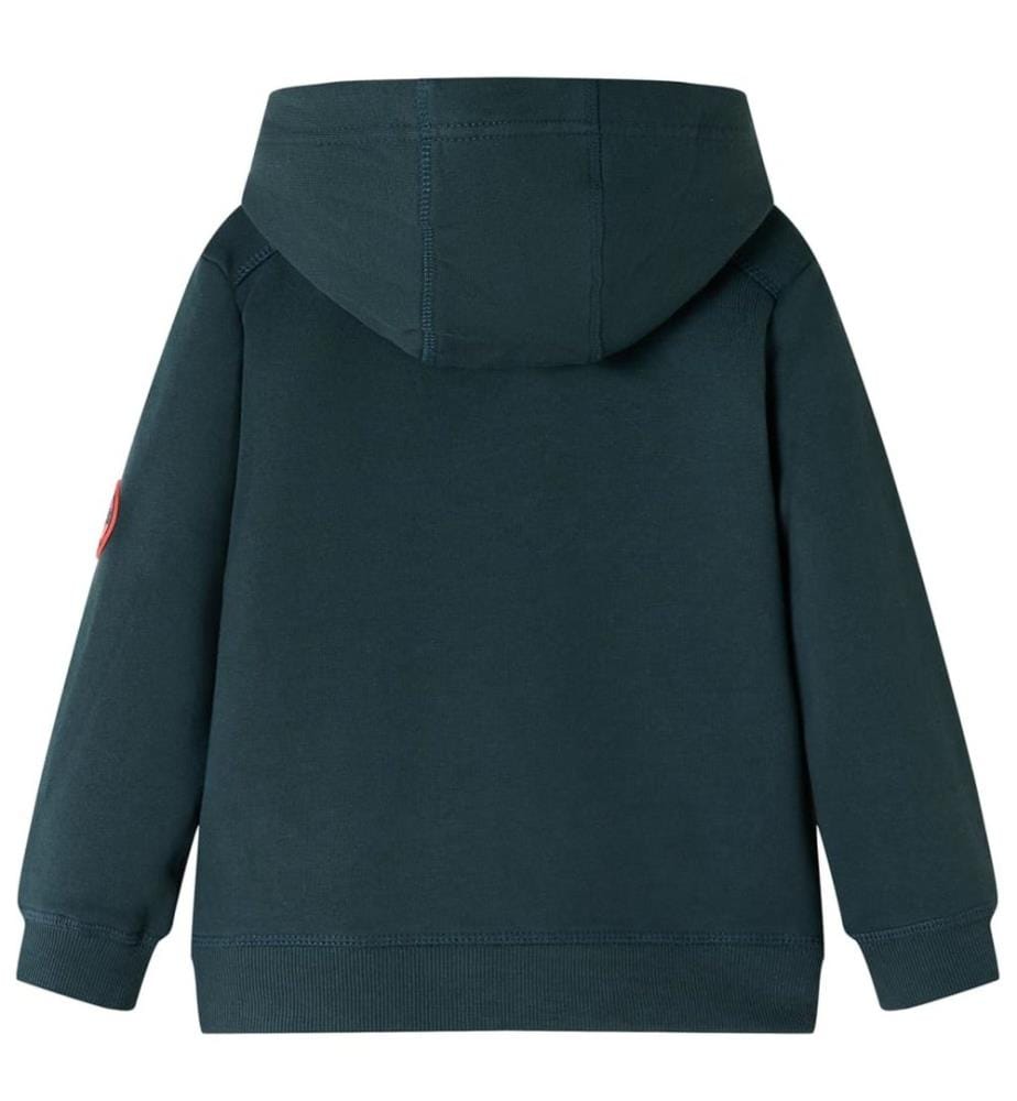Kinder-Kapuzenpullover Dunkelgrün 92