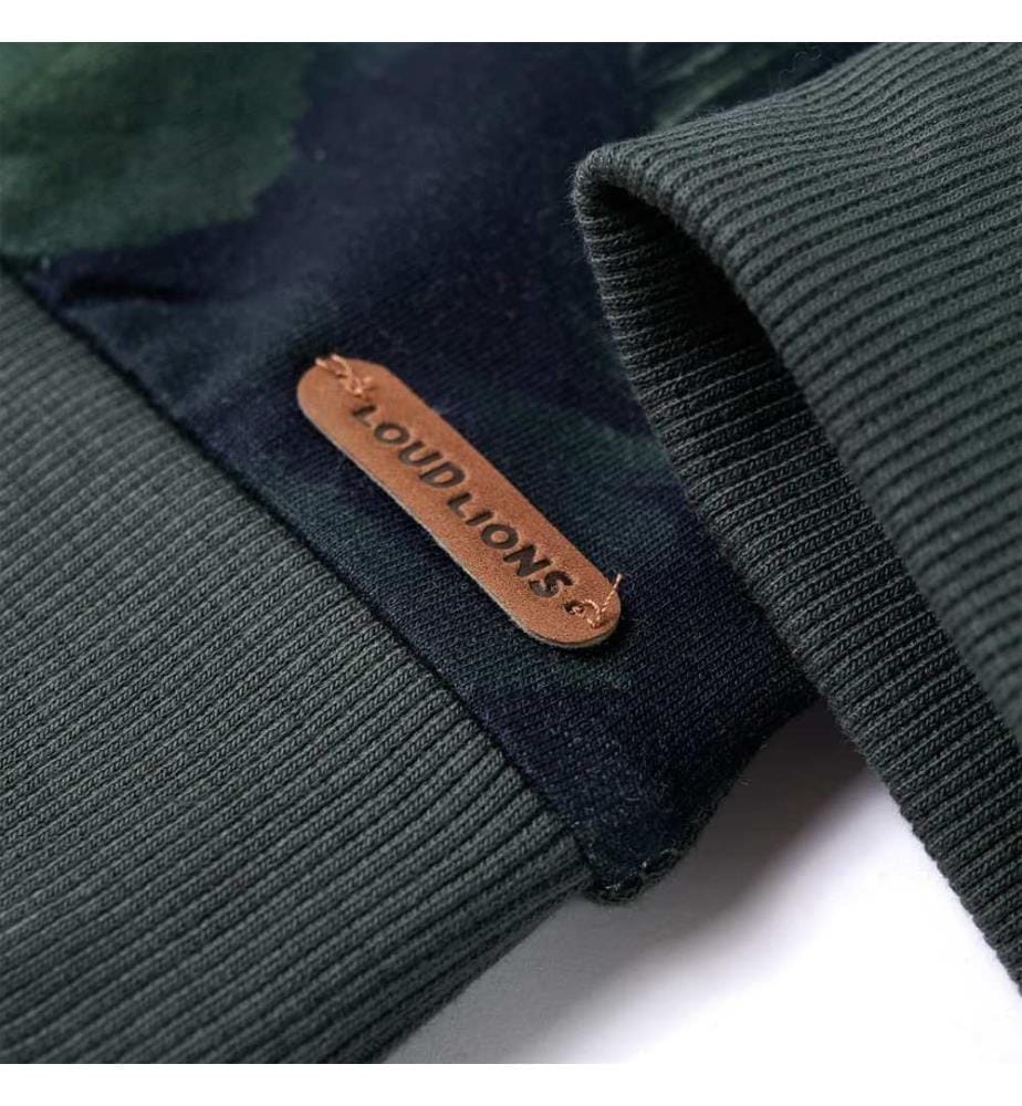 Kinder-Sweatshirt Dunkles Khaki 128