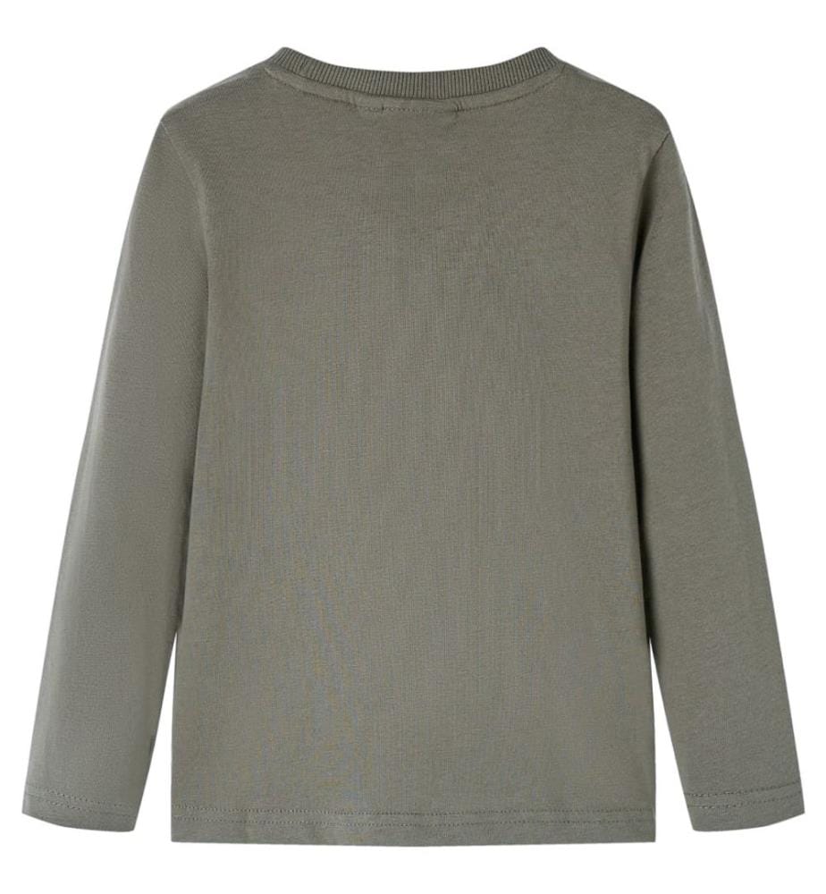 Kinder-Langarmshirt Khaki 140