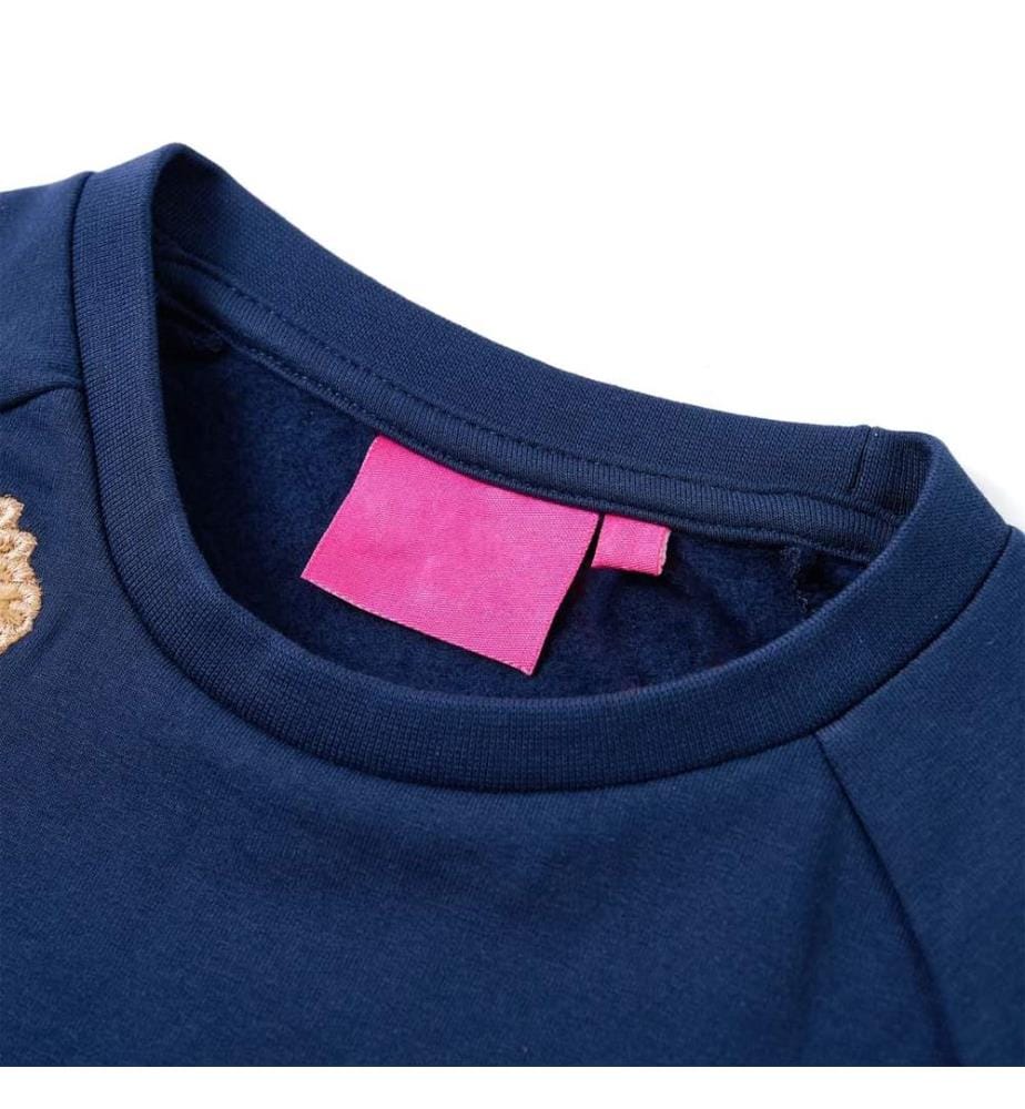 Kinder-Sweatshirt Marineblau 104