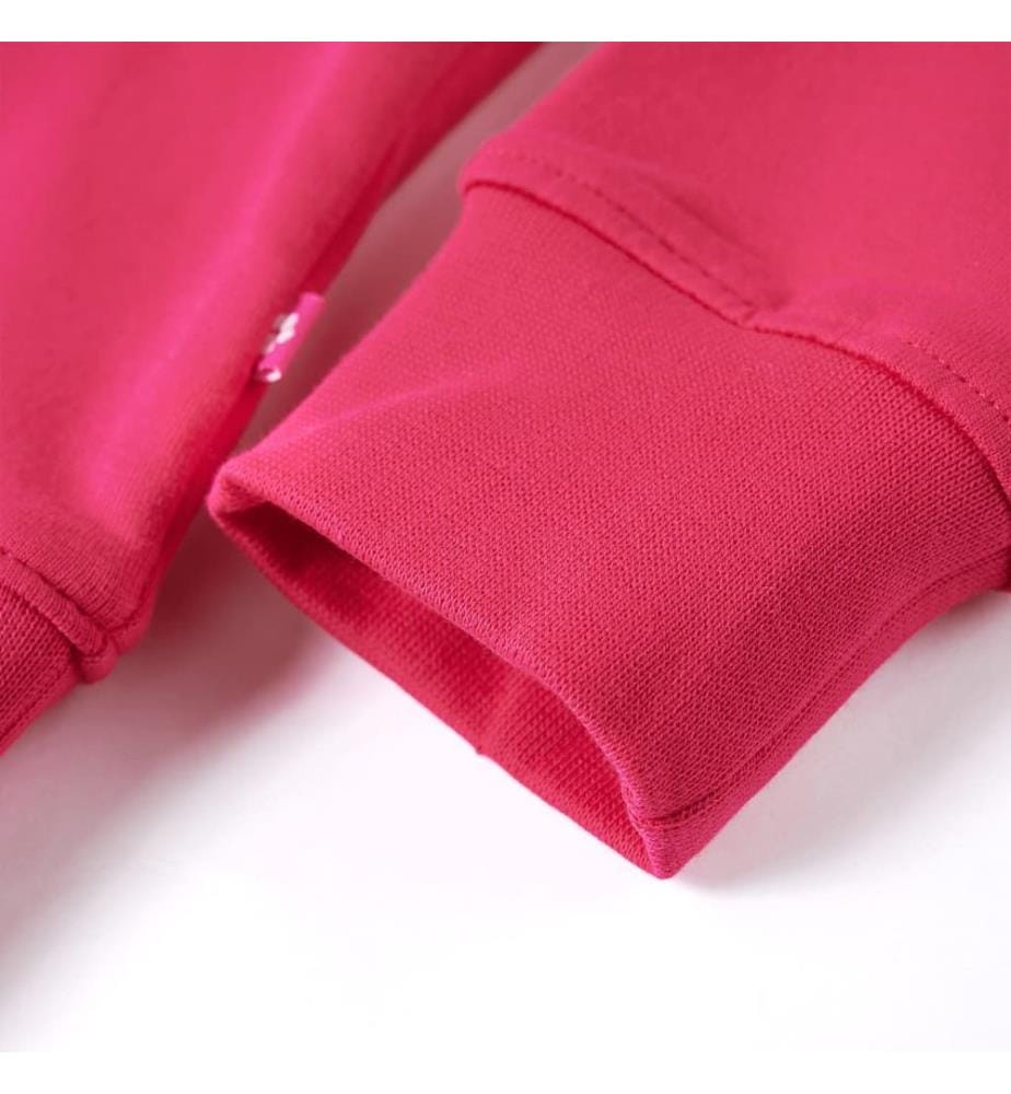 Kinder-Sweatshirt Knallrosa 140