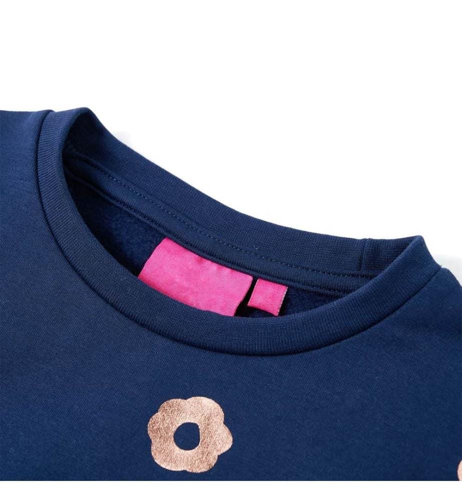 Kinder-Sweatshirt Marineblau 104