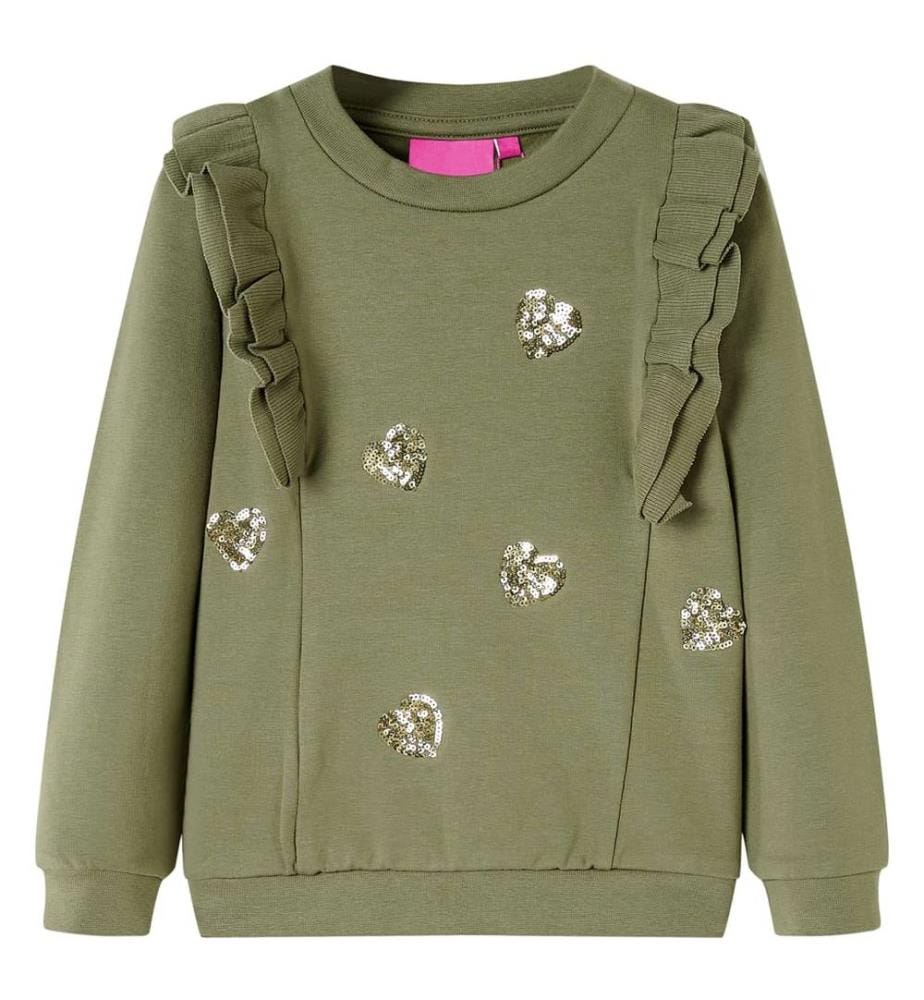 Kinder-Sweatshirt Khaki 128